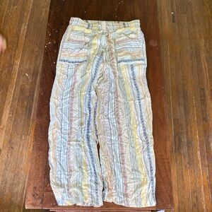 Colorful wide leg pants